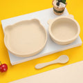Bear-Themed Silicone Feeding Set – Plates and Bowls for Toddlers Aged 1-3 Years
